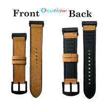 Load image into Gallery viewer, Leather silicone Straps for Fitbit Sense 1 &amp; Sense 2 Smartwatch (Brown)