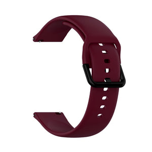 20mm universal Smartwatch Silicone Strap Wine