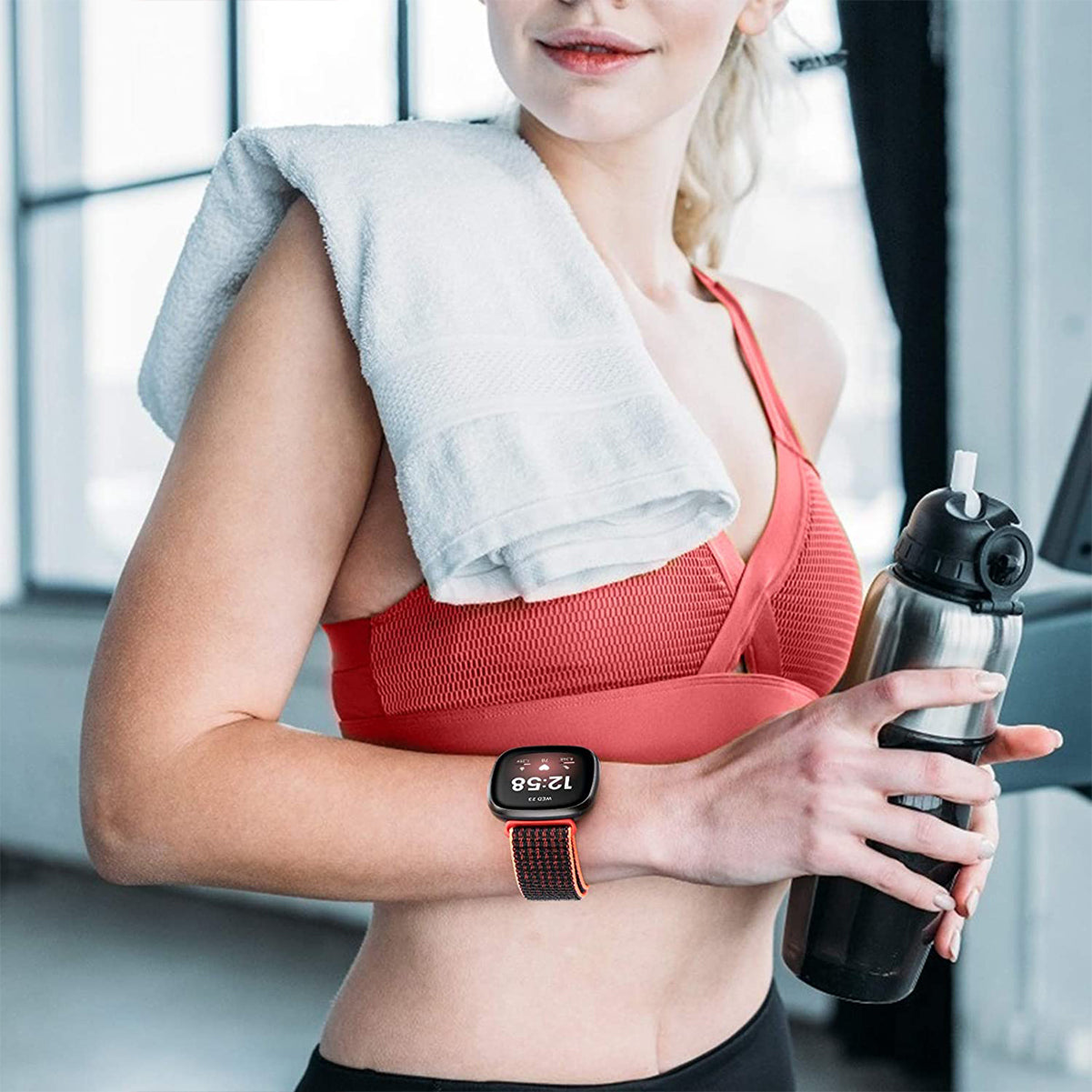 Red fitbit top versa