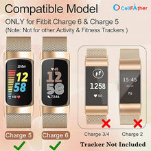 Load image into Gallery viewer, Milanese Strap for Fitbit Charge 5 &amp; 6 Band Strap-Rose Gold