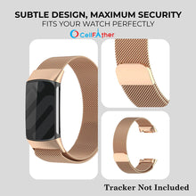 Load image into Gallery viewer, Milanese Strap for Fitbit Charge 5 &amp; 6 Band Strap-Rose Gold