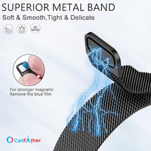 Load image into Gallery viewer, Milanese Strap for Fitbit Charge 5 &amp; 6 Band Strap-Black