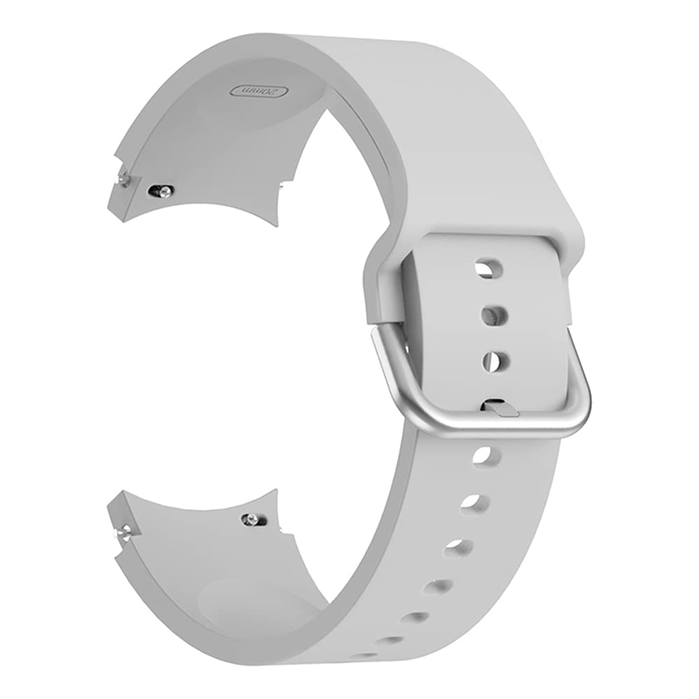 Silicone Strap Band Compatible With Galaxy Watch 4/5 Pro 45mm Grey
