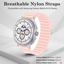 Load image into Gallery viewer, Nylon Straps for Samsung Galaxy Watch 8 40/44mm &amp; Classic 46mm- Pink
