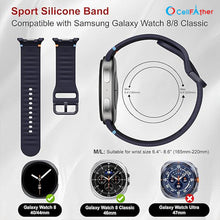 Load image into Gallery viewer, Silicone Straps for Samsung Galaxy Watch 8 Classic 46mm- Midnight Blue