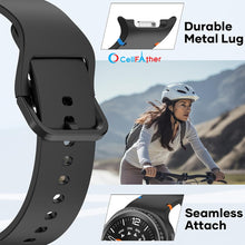 Load image into Gallery viewer, Silicone Straps for Samsung Galaxy Watch 8 40/44mm- Black