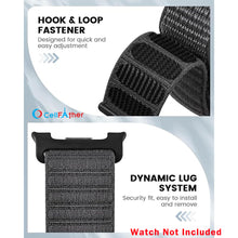 Load image into Gallery viewer, Breathable Nylon Straps for Samsung Galaxy Watch 8 40/44mm- Black