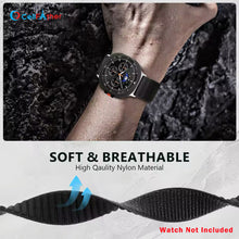 Load image into Gallery viewer, Breathable Nylon Straps for Samsung Galaxy Watch 8 40/44mm- Black