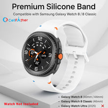 Load image into Gallery viewer, Silicone Straps for Samsung Galaxy Watch 8 Classic 46mm- White