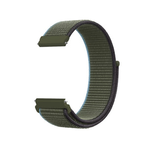 20mm SmartWatch Sport Loop Nylon Bands Charcoal