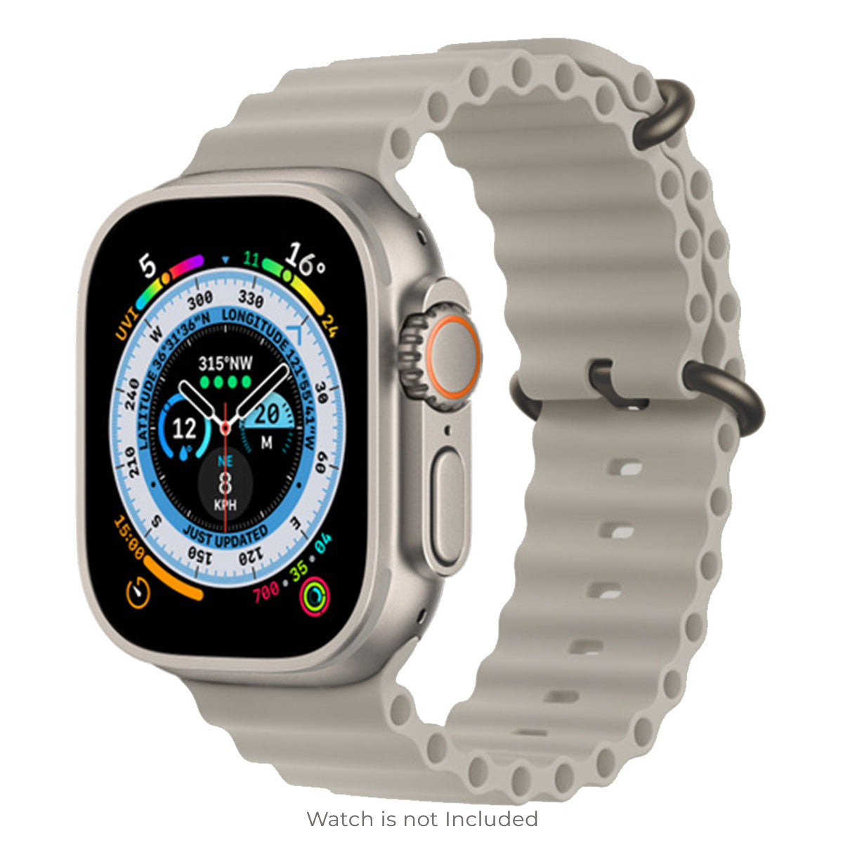 Ocean Band Straps For Apple iWatch 42 44 45 49mm Off White