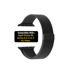 Milanese Loop Strap for iWatch 42-44mm Black