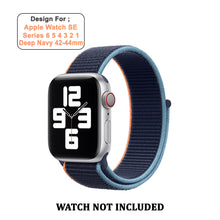 Load image into Gallery viewer, Woven Nylon Straps For Apple Watch-42/44/45/49mm New 2020 Edition(Deep Navy)