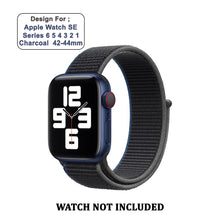 Load image into Gallery viewer, Woven Nylon Straps For Apple Watch-42/44/45/49mm New 2020 Edition (Charcoal)