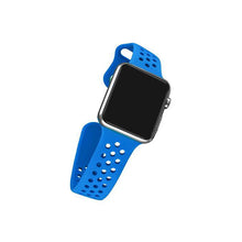 Load image into Gallery viewer, Dotted Silicone Strap for iWatch 42-44mm Blue