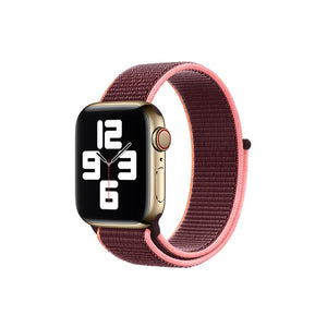 Woven Nylon Strap For Apple Watch 42/44/49mm-RED