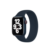 Load image into Gallery viewer, Solo Loop Elastic Silicone Strap for Apple Watch 42/44mm-Black