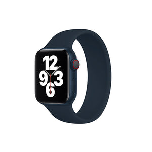 Solo Loop Elastic Silicone Strap for Apple Watch 42/44mm-Black