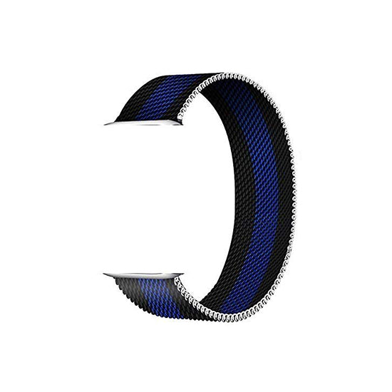 Milanese Loop Strap for iWatch 42-44mm Black Blue