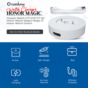 Replacement Charger for Huawei Watch/Honor Watch Magic/ Magic 2-White color