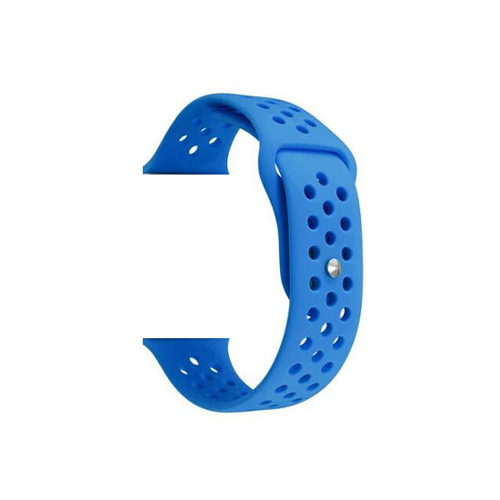 Dotted Silicone Strap for iWatch 42-44mm Blue