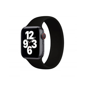 Solo Loop Elastic Silicone Strap for Apple Watch 42/44mm-Red