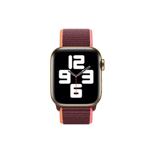 Woven Nylon Straps For Apple Watch-42/44mm New 2020 Edition(Plum)