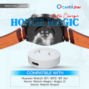 Replacement Charger for Huawei Watch/Honor Watch Magic/ Magic 2-White color