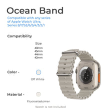 Load image into Gallery viewer, Ocean Band Straps For Apple iWatch-42/44/45/49mm-Off-White