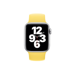 Solo Loop Elastic Silicone Strap for Apple Watch 42/44mm-Yellow