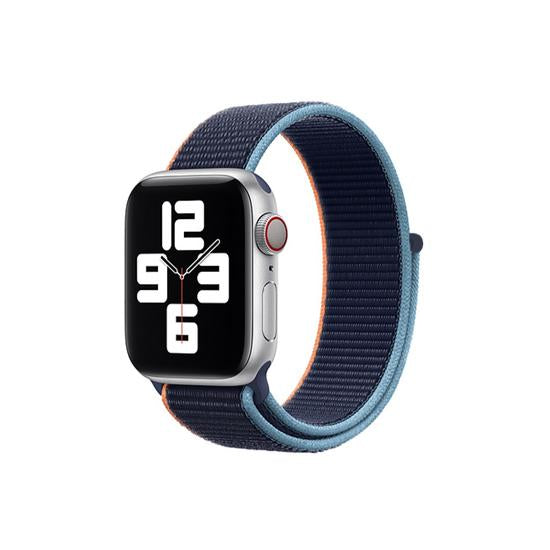 Woven Nylon Straps For Apple Watch-42/44/45/49mm New 2020 Edition(Deep Navy)