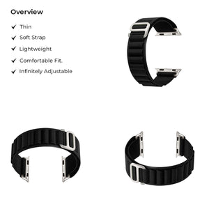 Alpine Loop Band Straps For Apple iWatch-42/44/45/49mm-Black