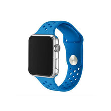 Load image into Gallery viewer, Dotted Silicone Strap for iWatch 42-44mm Blue