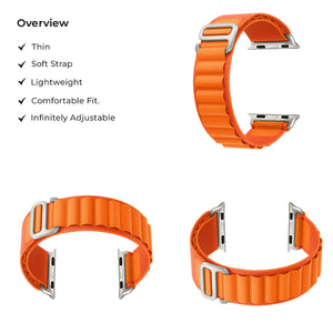 Alpine Loop Band Straps For Apple iWatch-42/44/45/49mm-Orange