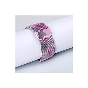 Milanese Loop Strap for iWatch 42-44mm Rose Flower