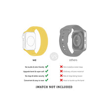 Load image into Gallery viewer, Solo Loop Elastic Silicone Strap for Apple Watch 38/40mm-Yellow