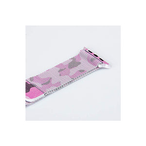 Milanese Loop Strap for iWatch 38-40mm Rose Flower