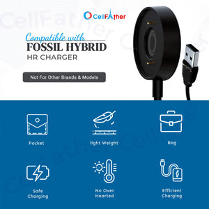 Buy Fossil hybrid Hr Smartwatch USB Charger -Black Color