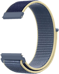 22mm SmartWatch Sport Loop Nylon Bands Alaskan Blue