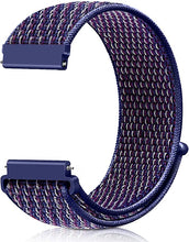 Load image into Gallery viewer, 22mm SmartWatch Sport Loop Nylon Bands Alaskan Blue