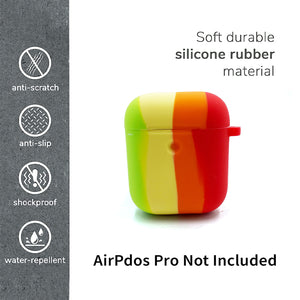 Silicone Case Cover for Airpods 1/2 (Colorful)