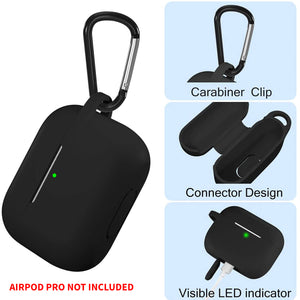 Silicone Case Cover for Airpods Pro (Black)