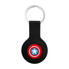 Load image into Gallery viewer, Silicone Key Ring Holder Case Cover Compatible with Apple Airtag Captain America
