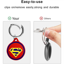 Load image into Gallery viewer, Silicone Key Ring Holder Case Cover Compatible with Apple Airtag  Superman
