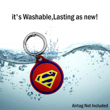 Load image into Gallery viewer, Silicone Key Ring Holder Case Cover Compatible with Apple Airtag  Superman