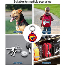 Load image into Gallery viewer, Silicone Key Ring Holder Case Cover Compatible with Apple Airtag  Superman