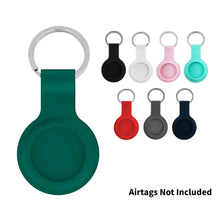 Load image into Gallery viewer, Silicone Key Ring Holder Case Cover  Apple Airtag Teal