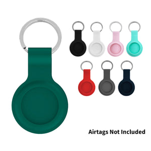 Silicone Key Ring Holder Case Cover  Apple Airtag Teal