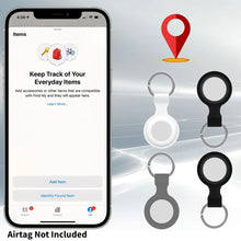 Load image into Gallery viewer, Silicone Key Ring Holder Case Cover Compatible with Apple Airtag-Red