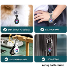 Load image into Gallery viewer, Silicone Key Ring Holder Case Cover  Apple Airtag Grey